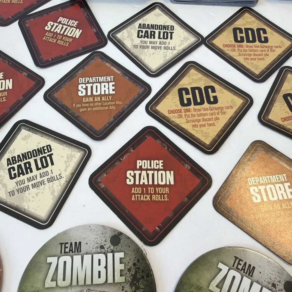 AMC The Walking Dead 2011 Board Game Replacement Parts Cards Tokens